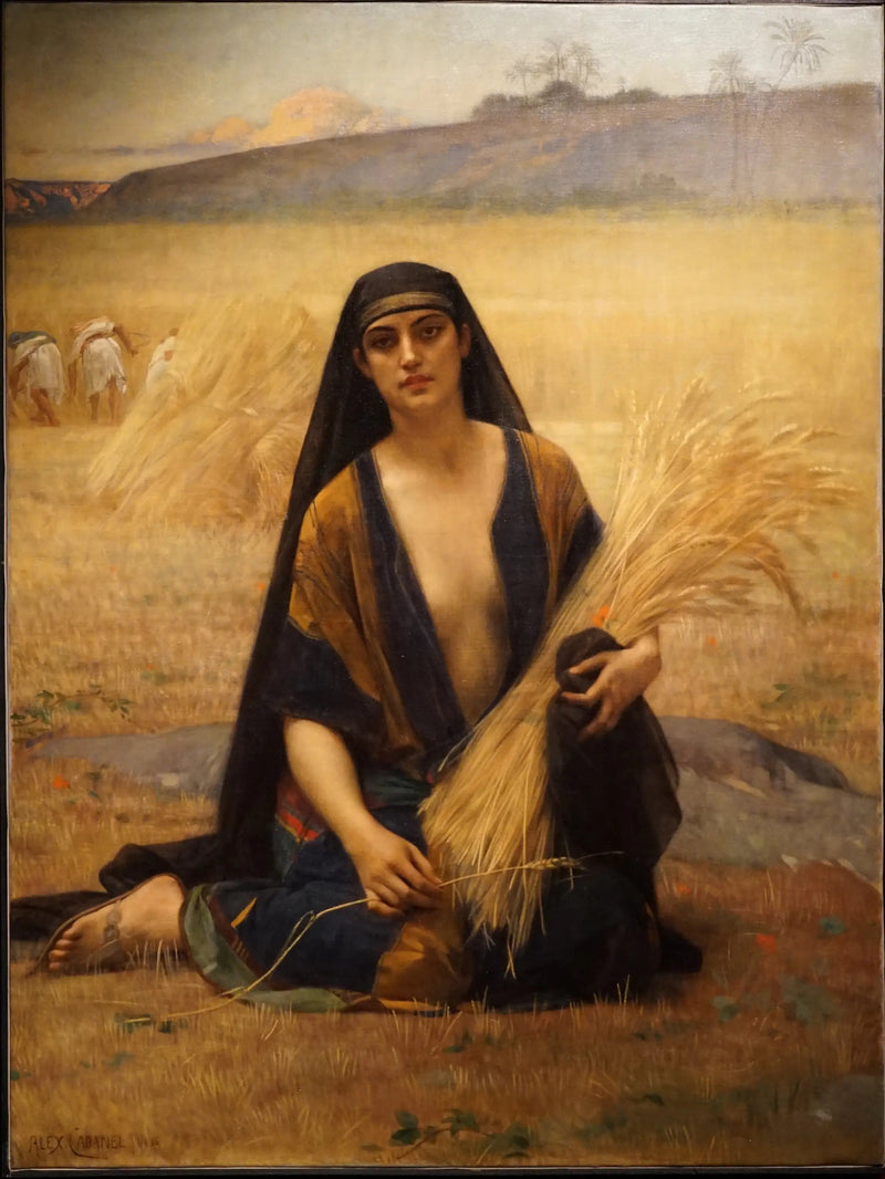 बूज़ के खेतों में घूमते रुथ ग्लानां - Alexandre Cabanel