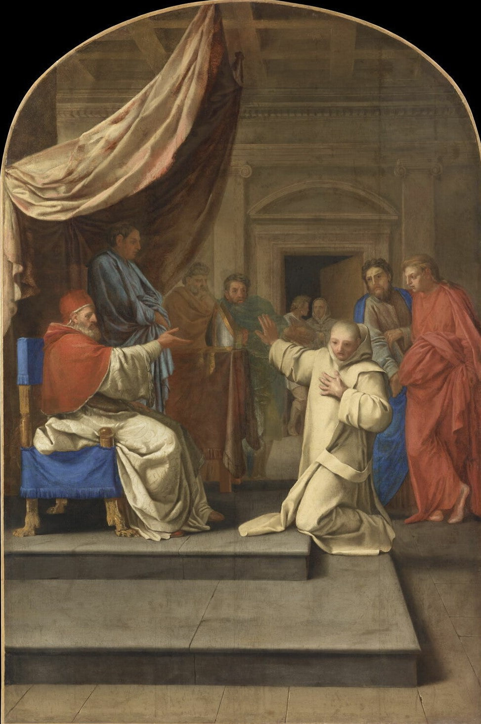 Saint Bruno refuse l’archevêché de Reggio que lui offre Urbain II - Eustache Le Sueur - Alpha Reproduction