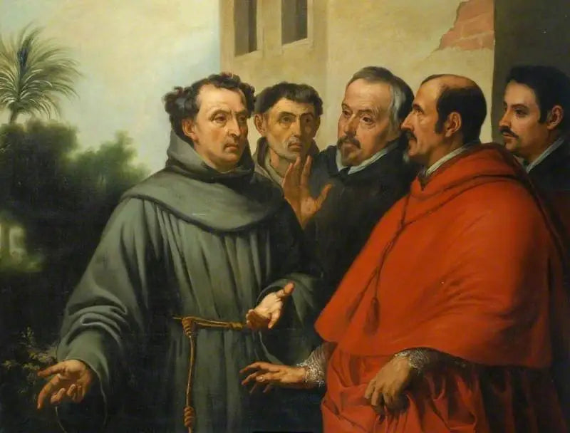 सेंट डिएगो डीअलकाल्ला क्रॉस के सामने उत्तेजित - बारटोलोमे़ Esteban Murillo