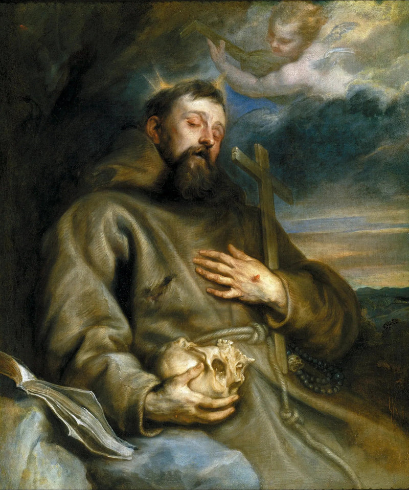 सेंट फ्रांसिस ऑफ़ असिसी में उत्साह - Antoine van Dyck