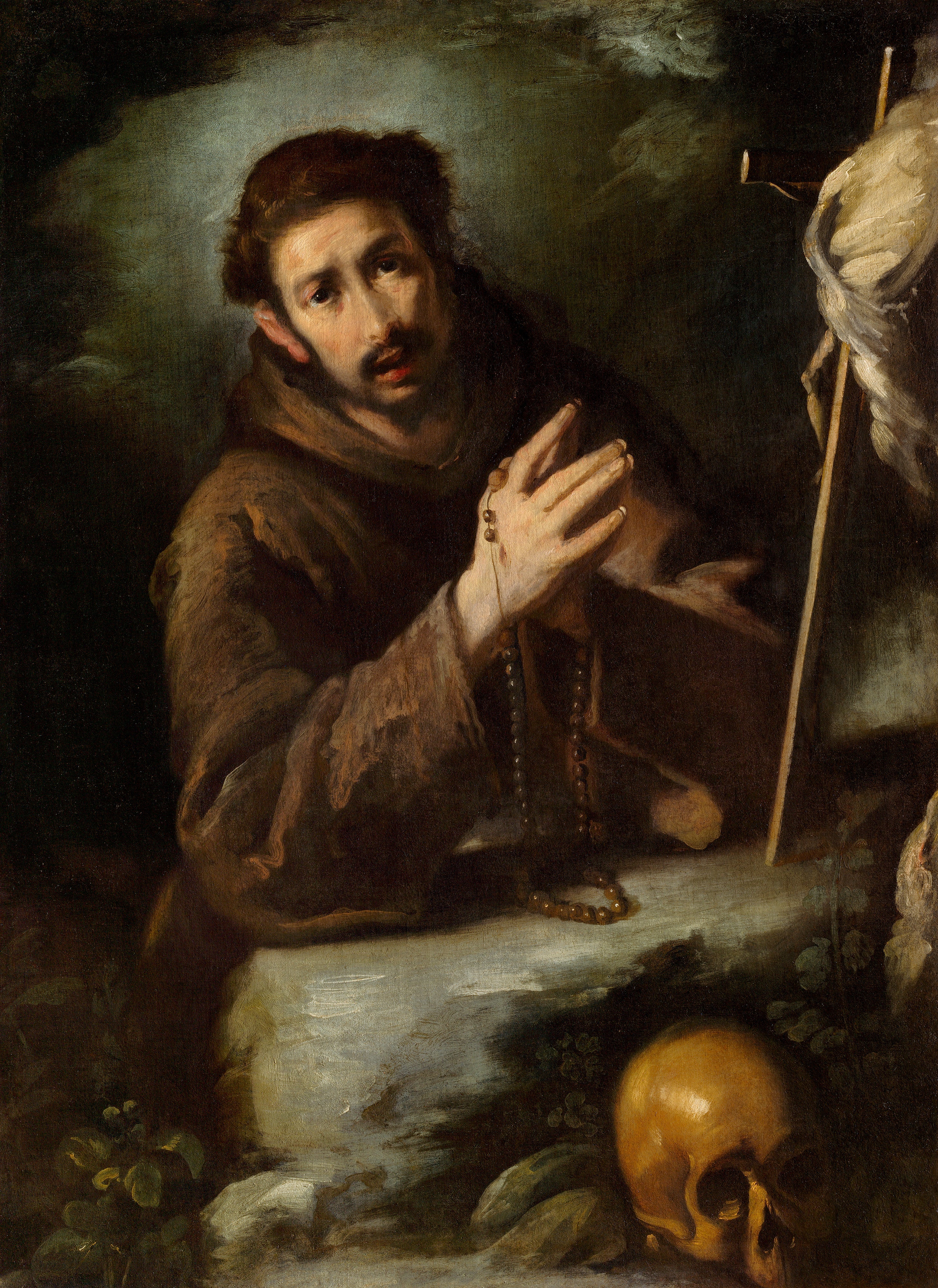 Saint François en prière - Bernardo Strozzi image 1 reproduction artisanale de tableau