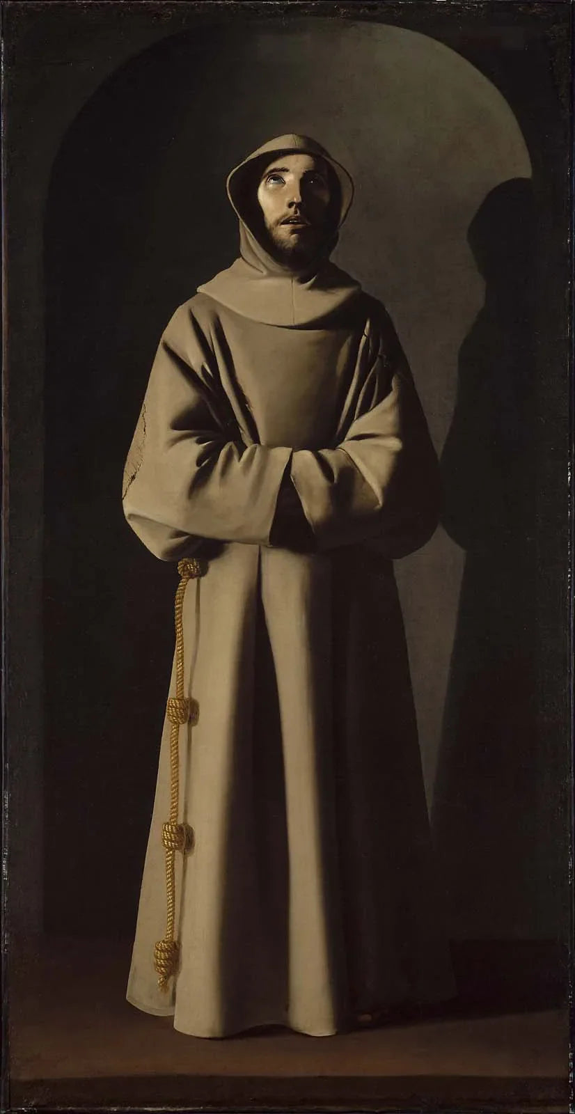Saint François - Francisco de Zurbarán image 1 copie peinte à la main à l’huile