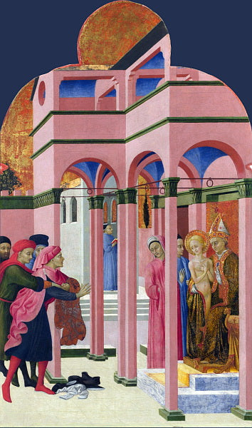Saint François renonce à son père terrestre - Stefano di Giovanni (Sassetta) - Alpha Reproduction