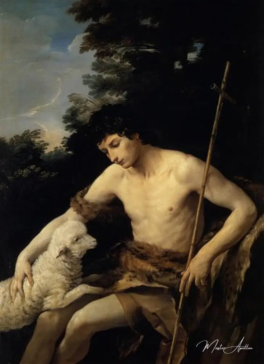 Saint Jean-Baptiste dans le désert - Guido Reni Reproductions de tableaux à la peinture à l’huile