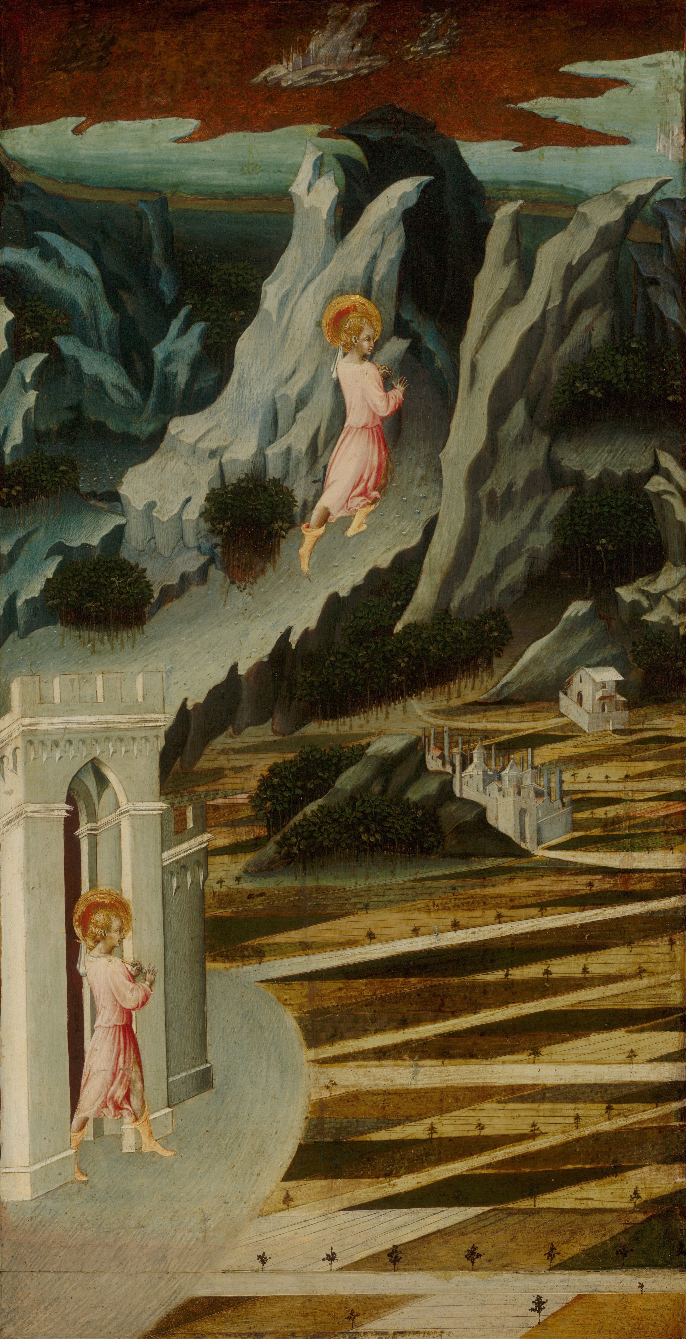 Saint Jean-Baptiste entrant dans le désert - Giovanni di Paolo - Alpha Reproduction