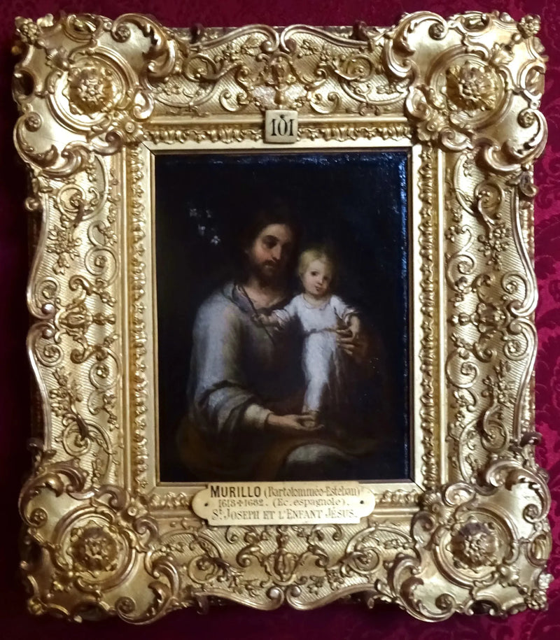 सेंट जोसेफ और बच्चे यीशु - बार्टोलोमे Esteban Murillo