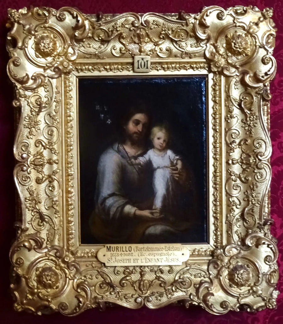 सेंट जोसेफ और बच्चे यीशु - बार्टोलोमे Esteban Murillo