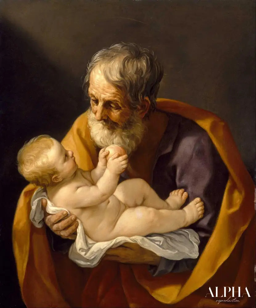 Saint Joseph et l’Enfant Jésus - Guido Reni Reproductions de tableaux à la peinture à l’huile