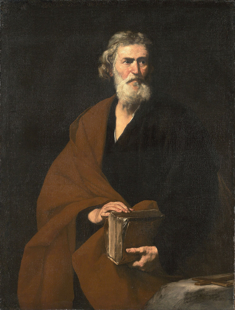 Saint Matthieu - Jusepe de Ribera image 1 copie peinte à la main à l’huile