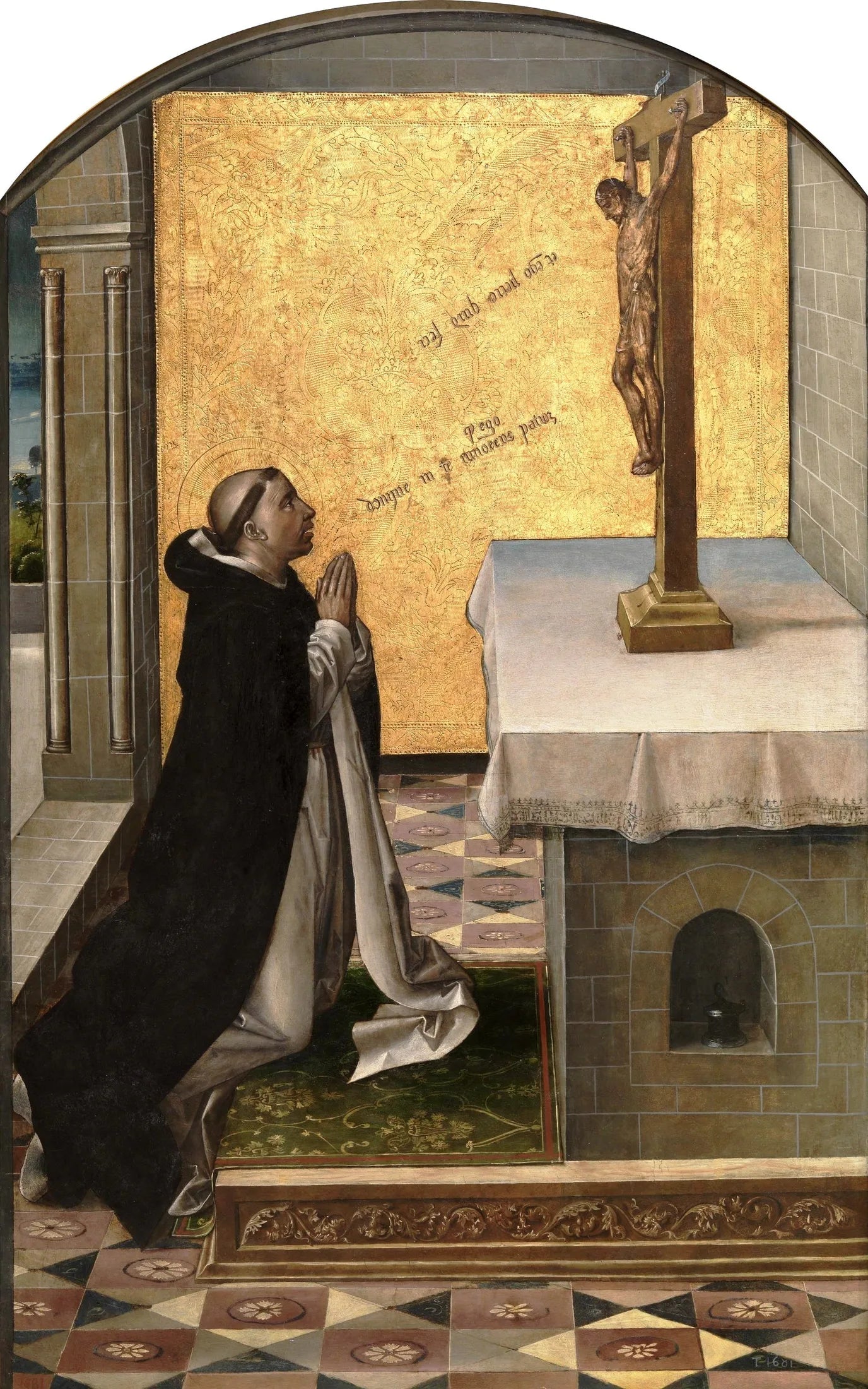 Saint Pierre le Martyr en prière - Pedro Berruguete image 1 reproduction artisanale de tableau