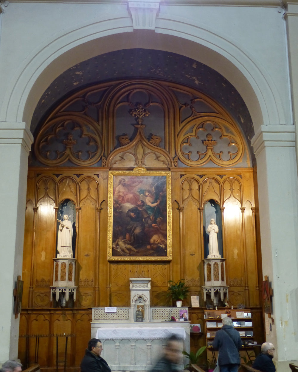 saint Roch intercédant pour les malades (Nîmes St Charles) - Charles-Joseph Natoire image 1 reproduction de peinture à l’huile