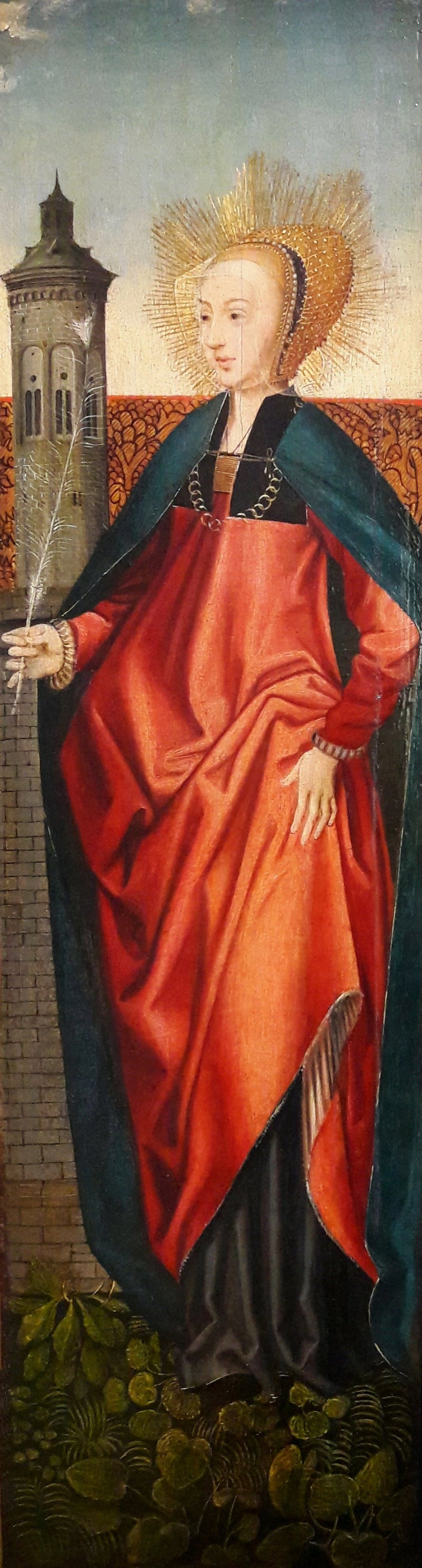 सेंट बारबरा। - जैकब कॉर्नेलिज़ वान ओस्टसाने