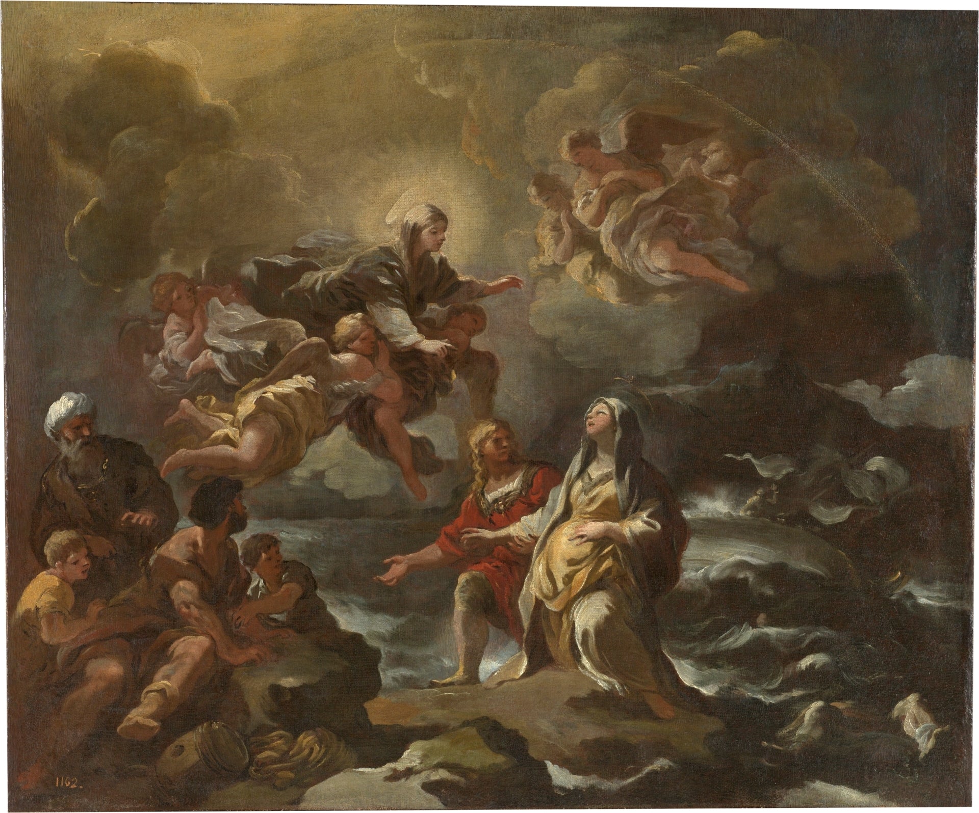 Sainte Brigitte sauvée d’un naufrage par la Vierge Marie - Luca Giordano - Alpha Reproduction