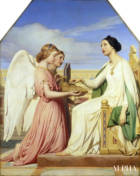 Sainte-Cécile et les anges - Paul Delaroche - Reproductions de tableaux et peintures haut de gamme