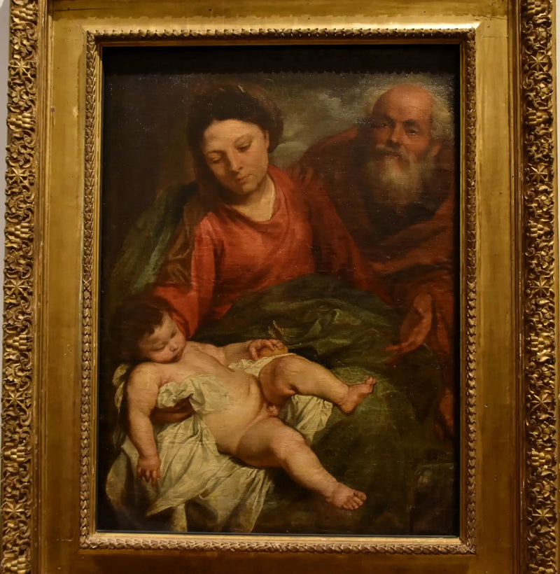 सोफी परिवार के साथ सोते हुए बच्चे - Antoine van Dyck