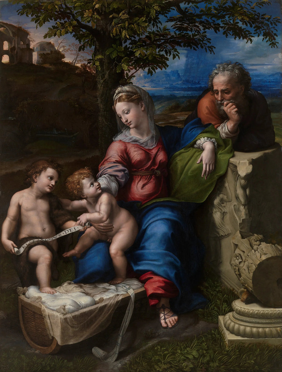 La Sainte Famille sous un chêne, 1518-1520 – Raphaël et Giulio Romano