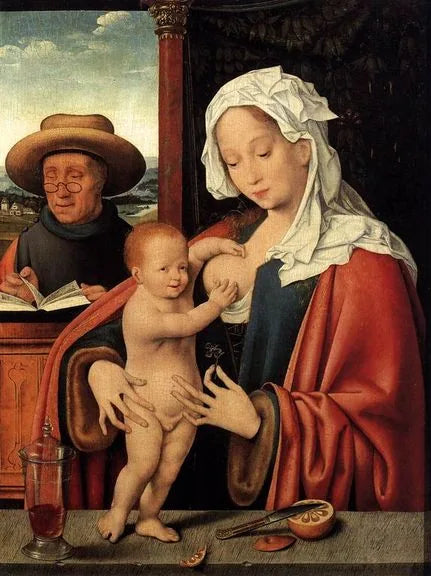 Sainte Famille - Joos van Cleve image 1 reproduction d’œuvre d’art à l’huile