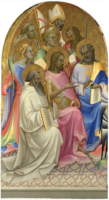Saints adorateurs: Panneau principal gauche - Lorenzo Monaco - Alpha Reproduction