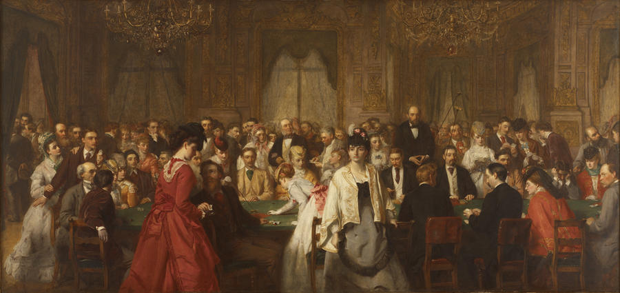 Salon d'Or, Hombourg - William Powell Frith image 1 reproduction réalisée par Alpha Reproduction