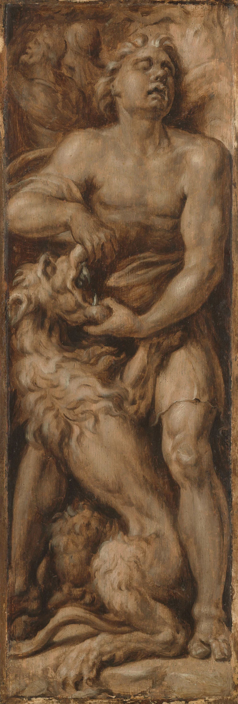 Samson déchire le lion - Maarten van Heemskerck