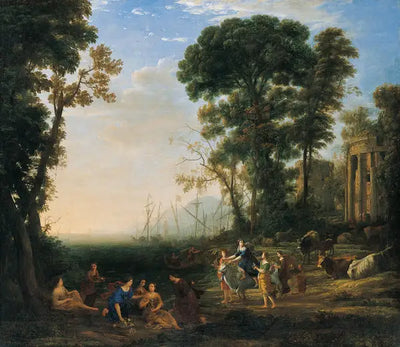 Scène côtière avec Europe et le taureau - Claude Lorrain - Alpha Reproduction