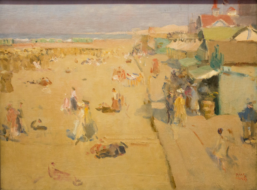 Scène de plage à Scheveningen - Isaac Israëls image 1 copie de tableau peinte à la main