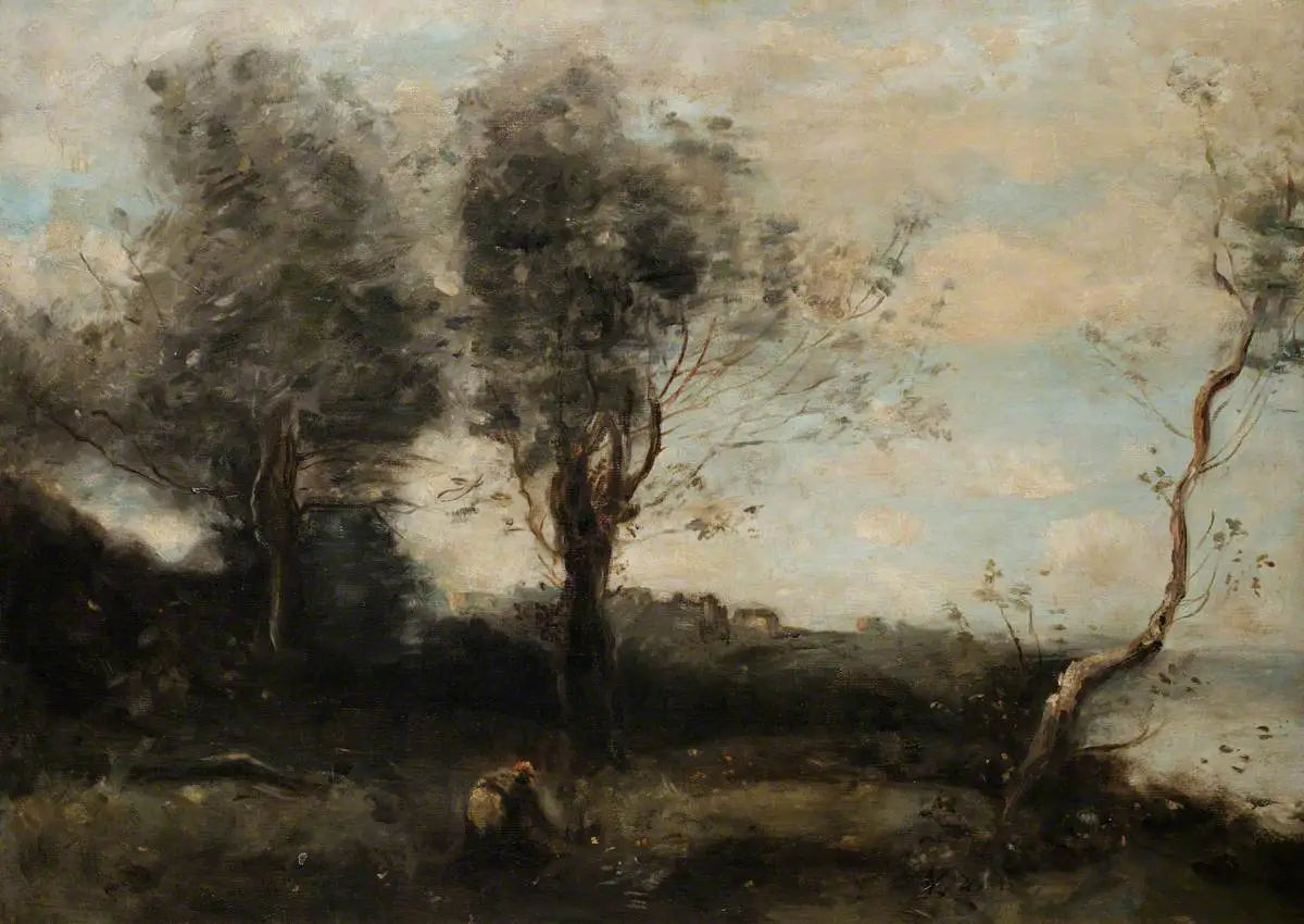 Scène de rivière - Jean-Baptiste Camille Corot - Alpha Reproduction