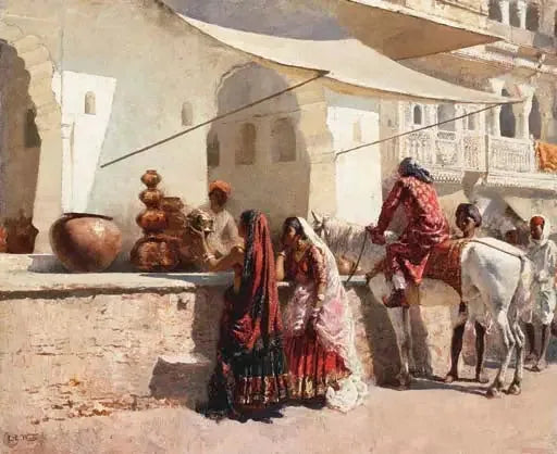 राजस्थान का सड़क दृश्य - एडविन लॉर्ड वीक्स