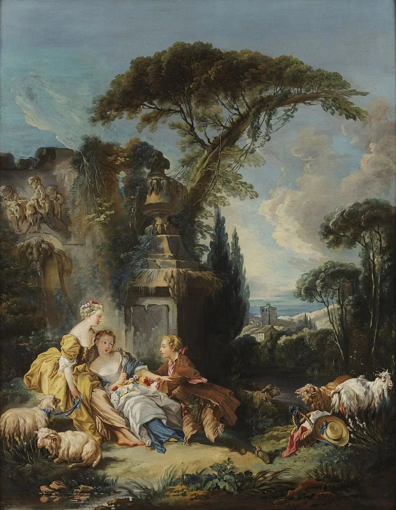 चरागाह का दृश्य - फ्रांस्वा बुश