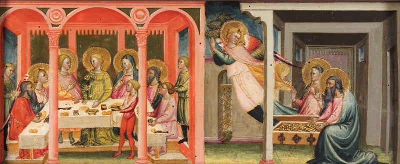 तोबियास के इतिहास के दृश्य (तोबियास और सारा का विवाह; आर्कगॉर्न टॉबिट और अन्ना को छोड़ देता है) - बिक्की दी लोरेंजो