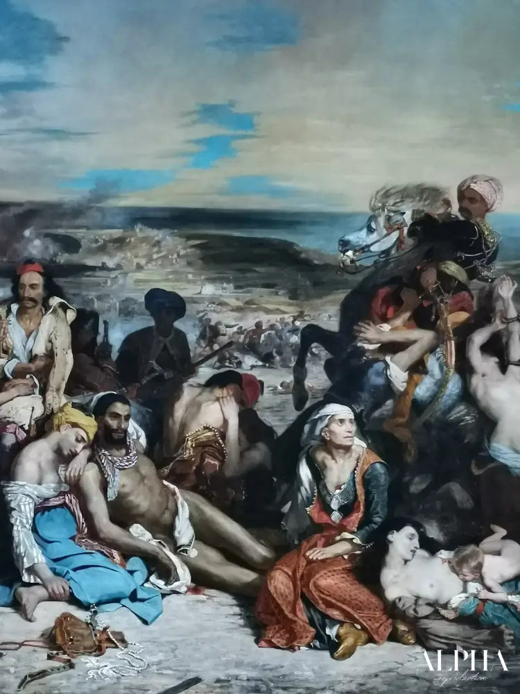 Scènes des massacres de Scio - Eugène Delacroix - Reproductions de tableaux et peintures haut de gamme