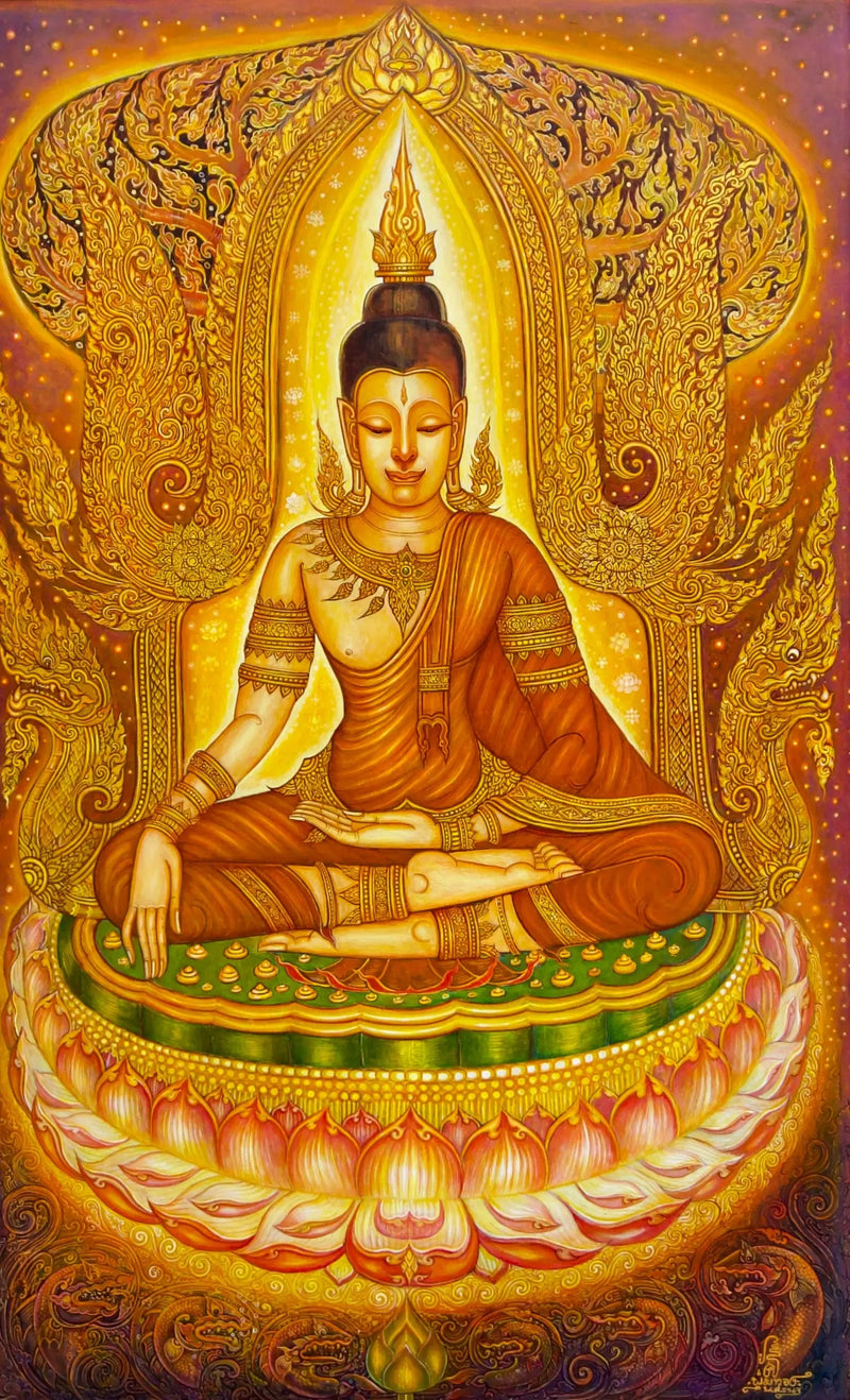 बुद्ध की शांति  | 80 x 130 सेमी
