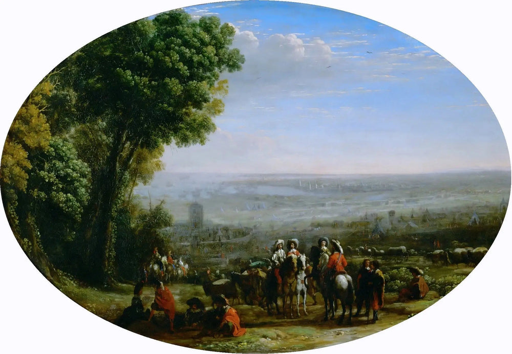 Siège de La Rochelle par Louis XIII - Claude Lorrain image 1 reproduction réalisée par Alpha Reproduction