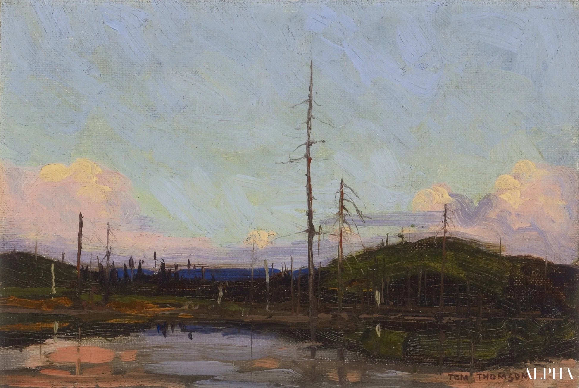 Soirée - Tom Thomson - Reproductions de tableaux et peintures haut de gamme