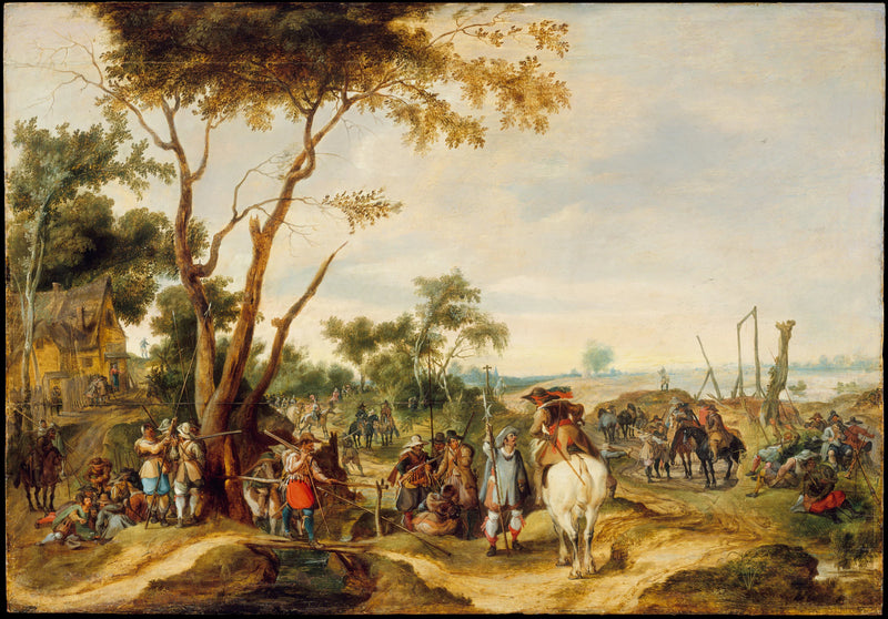 Soldiers Bivouacking - Pieter Snayers