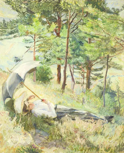 Sommermorgen - Max Slevogt image 1 copie de tableau peinte à la main