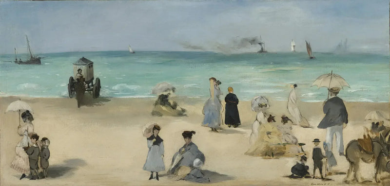 बौलोंग्न के समुद्र तट पर - Édouard Manet