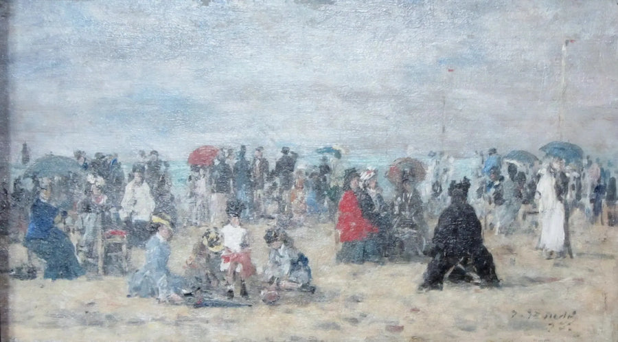 ट्रुविल के समुद्र तट पर - यूजीन बौडिन
