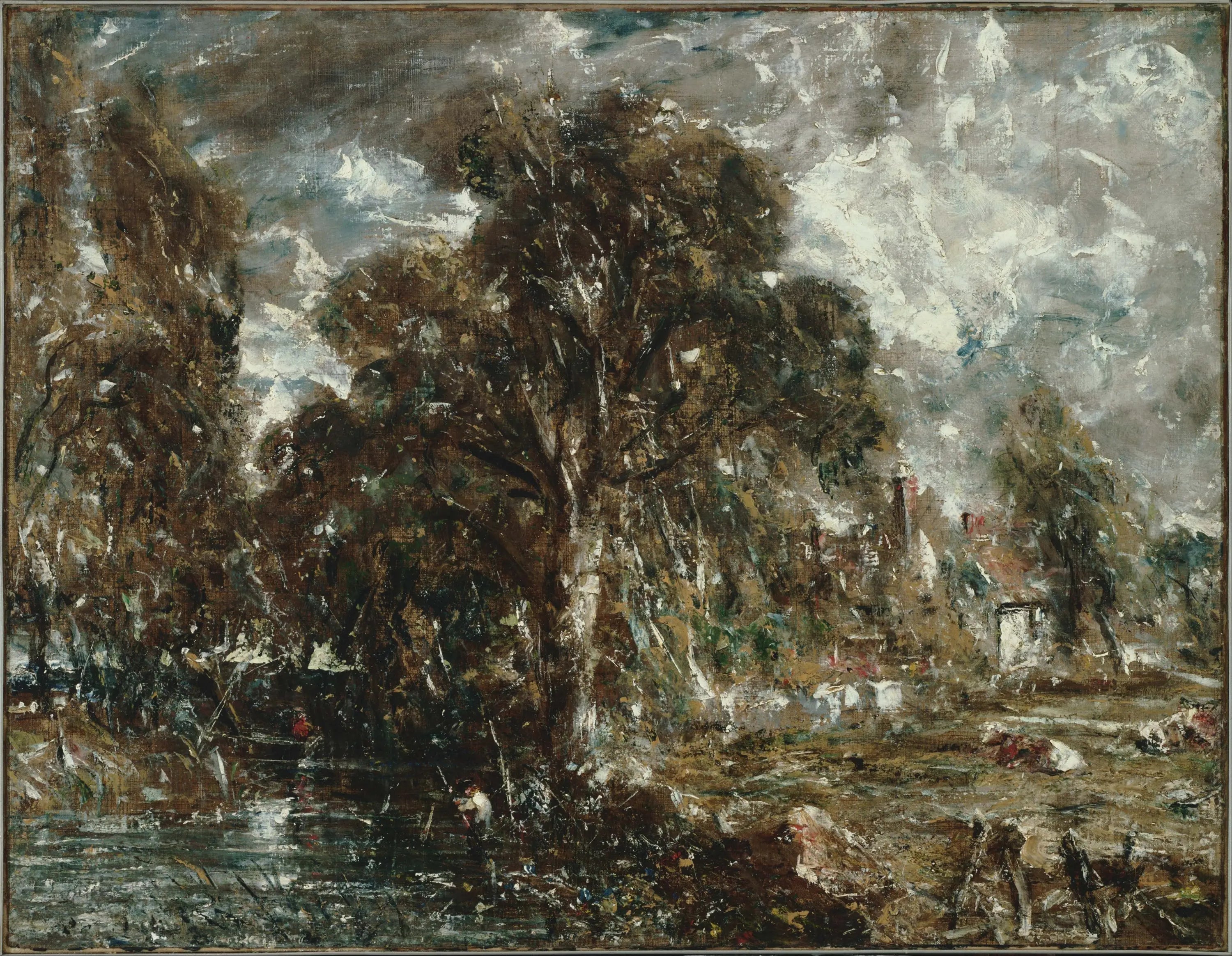 Sur la rivière Stour - John Constable image 1 reproduction artisanale de tableau