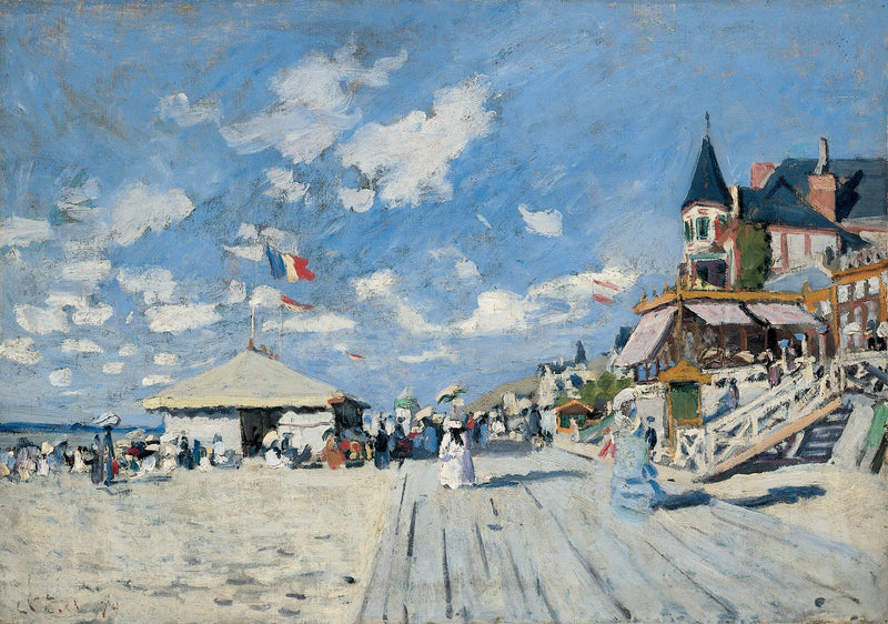 ट्रौविले W157a के चरणों पर - क्लाउड मोनेट