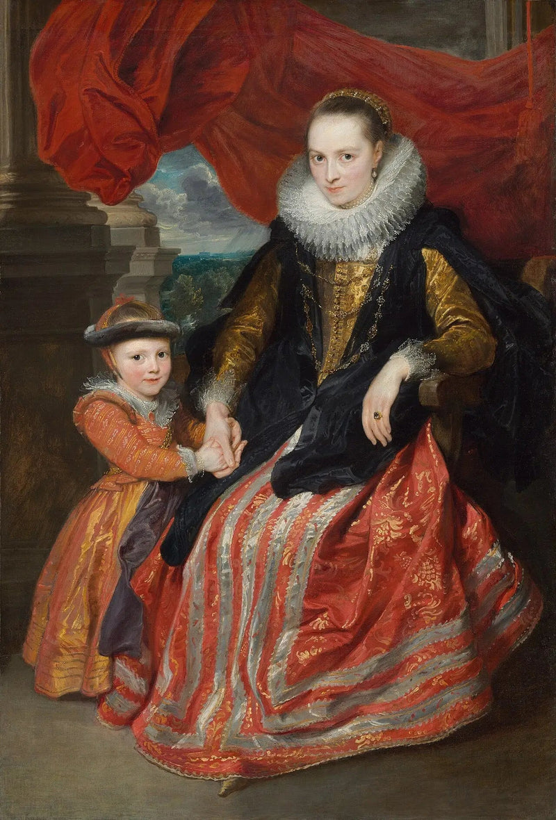 सुज़ाना फोरमेंट और उसकी बेटी - Antoine van Dyck