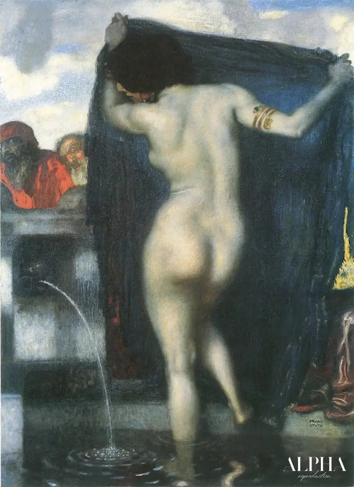 Suzanne et les Vieillards - Franz Von Stuck Reproductions de tableaux à la peinture à l’huile