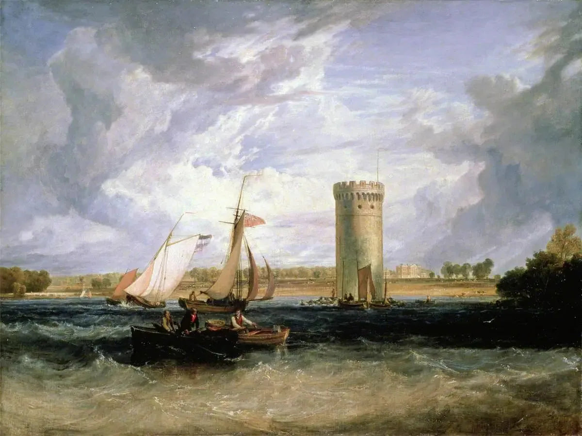 Tabley, Cheshire, the Seat of Sir J. F. Leicester, Bt: Windy Day - J. M. W. Turner image 1 reproduction artisanale de tableau