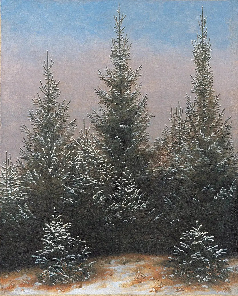 Taillis de l'épicée au neige - Caspar David Friedrich image 1 reproduction de peinture à l’huile
