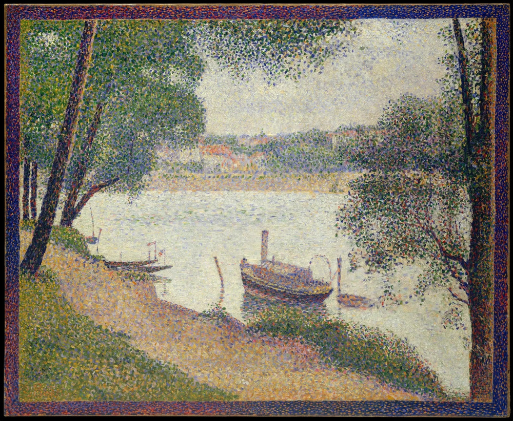 Temps gris, Grande Jatte - Georges Seurat image 1 tableau peint à l’huile sur toile