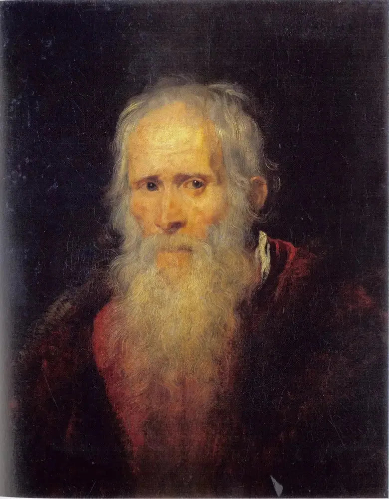 बूढ़े आदमी का सिर - Antoine van Dyck
