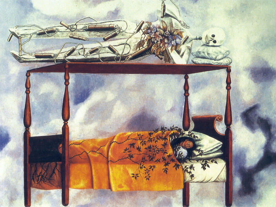 Le Rêve (Le Lit) - Frida Kahlo image 1 reproduction de peinture à l’huile