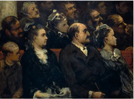 Théâtre français - Honoré Daumier image 1 copie peinte à la main à l’huile