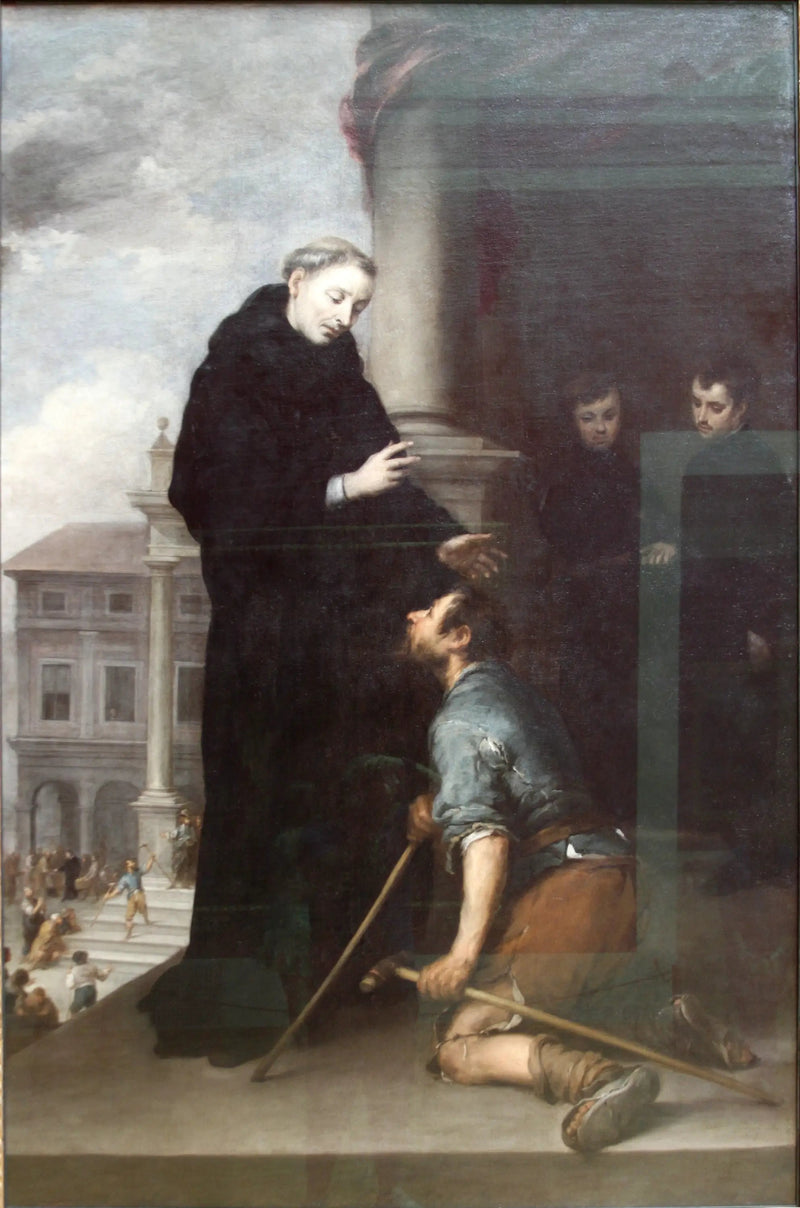 थॉमस डी विलानुवा बीमारों का इलाज करता है - बारटोलोमे़ Esteban Murillo