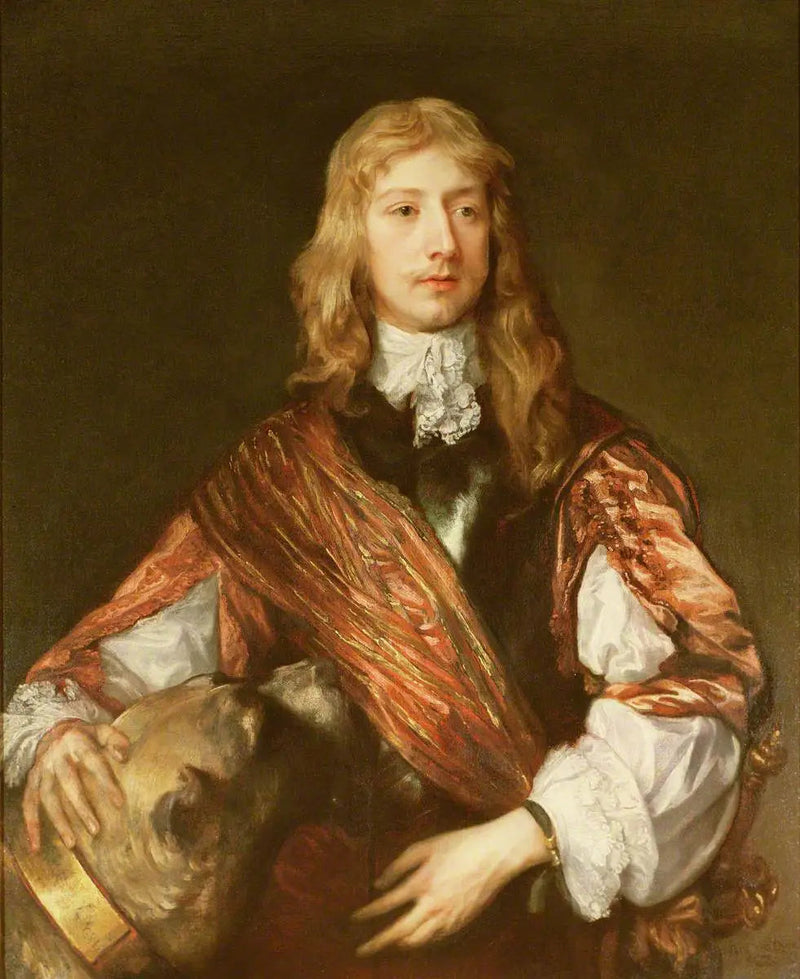 थॉमस किलिग्र्यू (1611–1682) के साथ एक मास्टिफ़ - Antoine van Dyck